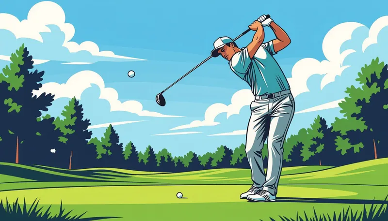 クラブ選びとフィッティング - illustration for mid iron consistent shots