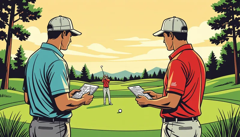 スコアアップのための戦略 - illustration for monthly medal preparation enjoyment