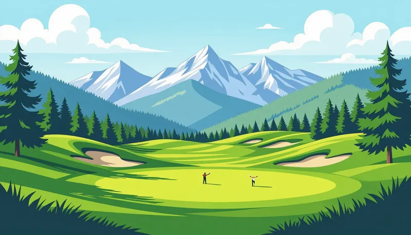 距離感とクラブ選択の調整法 - illustration for mountain course strategy tips