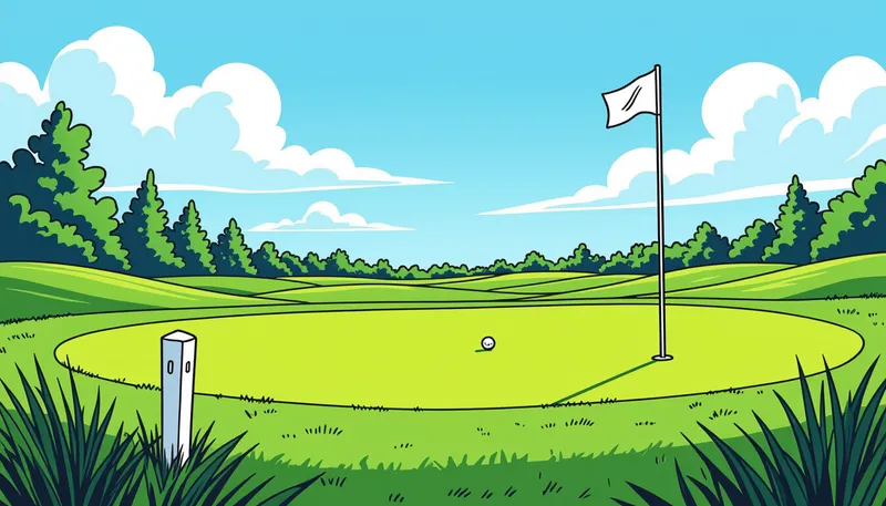 暫定球の正しい使い方 - illustration for OBエリアとその対策