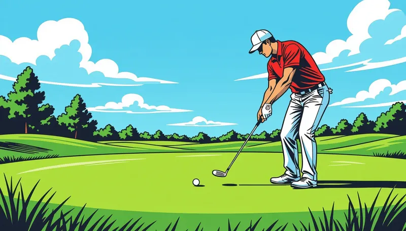 OB（アウトオブバウンズ）の基本ルール - illustration for ob lost ball provisional rules