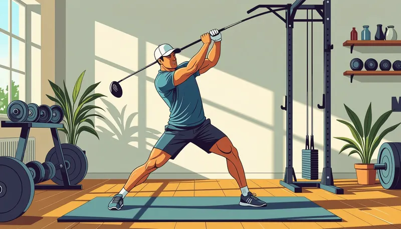 科学的根拠に基づくトレーニング効果 - illustration for off season practice program golf