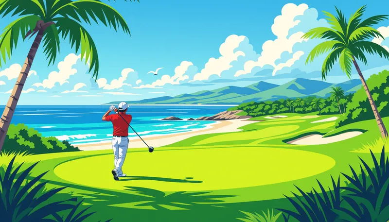 ゴルフ場の選び方とポイント - illustration for okinawa golf trip guide