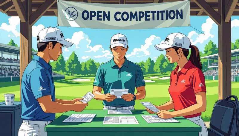 当日の流れと注意点 - illustration for open competition participation guide