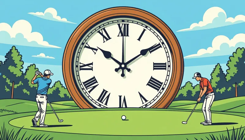 プレー時間の基準と現状 - illustration for pace of play time management