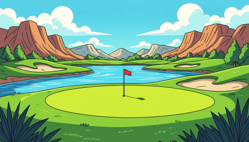 ティーショットの実践テクニック - illustration for par 3 hole strategy