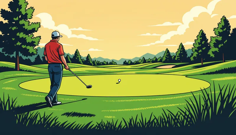 パー4ホールの基本理解 - illustration for par 4 hole strategy efficient