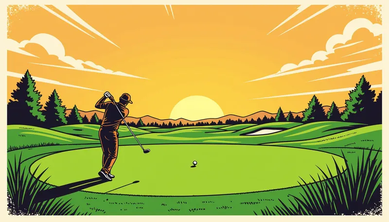 スコアメイクの実践テクニック - illustration for par 4 hole strategy efficient