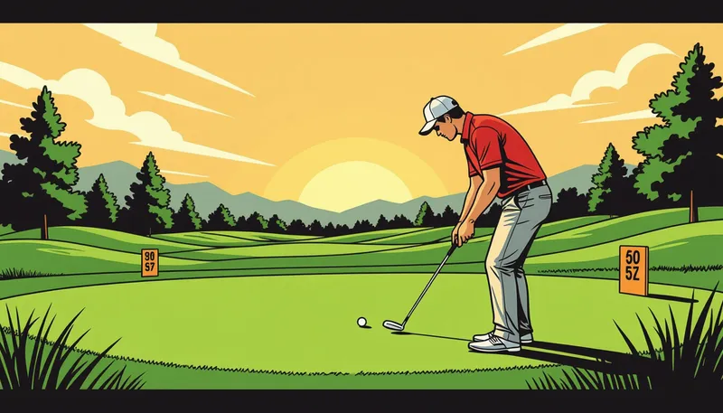 距離別クラブ選択とショット戦略 - illustration for par 5 hole scoring strategy