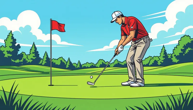 パーセーブ率向上の基本：ショートゲームの重要性 - illustration for par save rate improvement technique