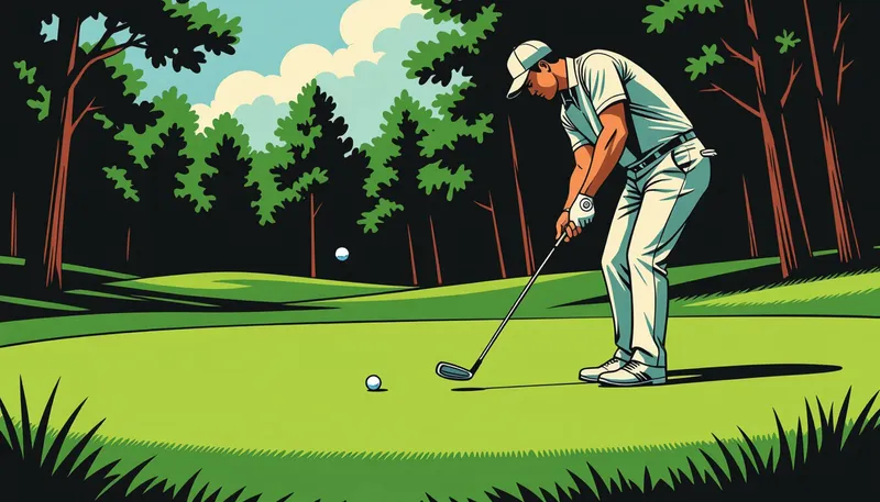 ピッチショットとは何か：チップショットとの違い - illustration for pitch shot technique basics advanced