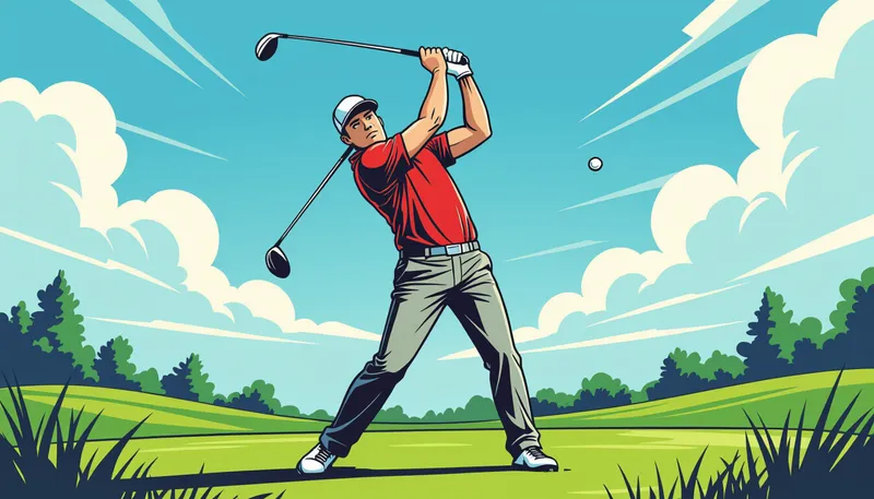 ポジティブシンキングがゴルフに与える影響 - illustration for positive thinking golf performance
