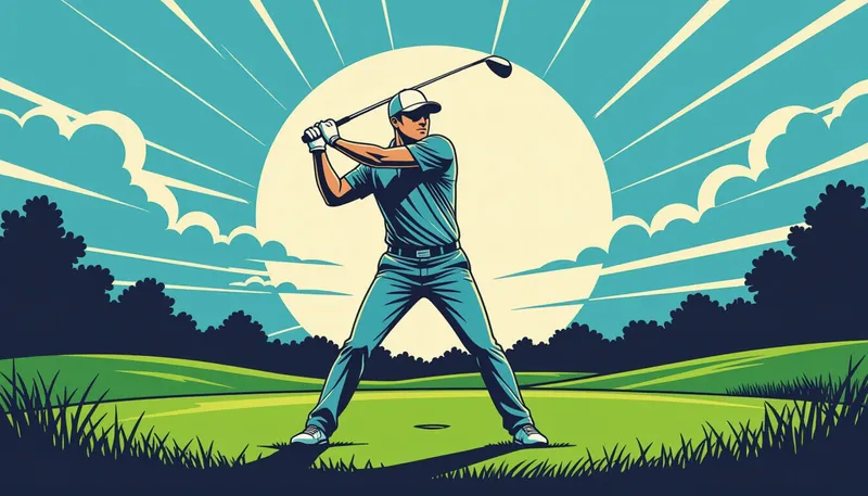 ポジティブシンキングの実践方法 - illustration for positive thinking golf performance
