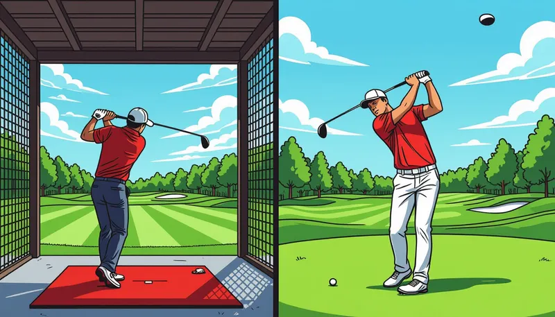 練習と本番のスコア差のデータ - illustration for practice course performance comparison