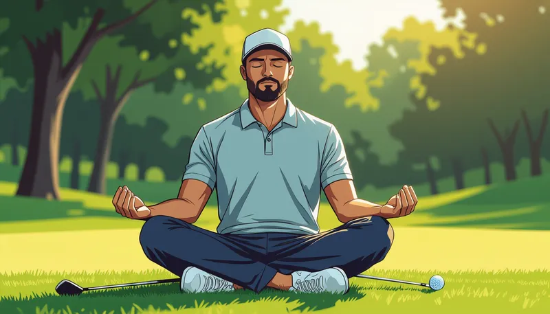 ラウンド前日の過ごし方：練習は控えめに - illustration for pre round mental preparation