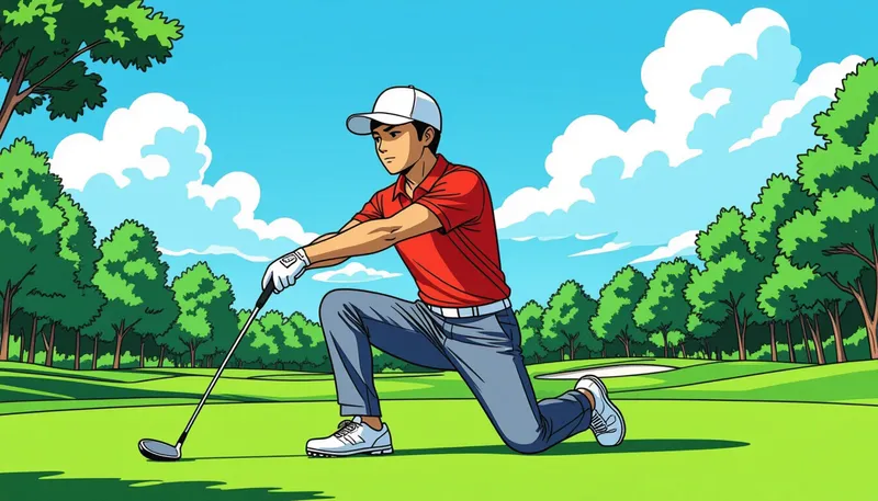 プロが実践する5分間ウォーミングアップ - illustration for pre round preparation warm up