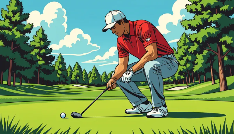 プレショットルーティンの科学的効果 - illustration for pre shot routine creation effect