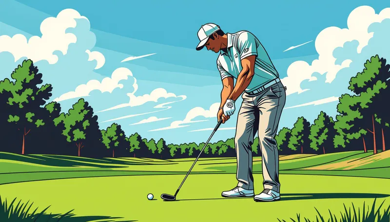 プレショットルーティンを実践するためのポイント - illustration for pre shot routine creation effect