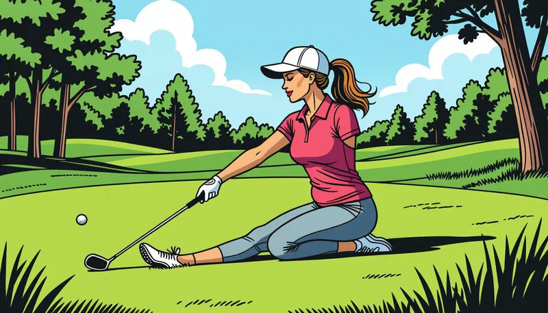 妊娠中のゴルフ：医師の見解と安全性 - illustration for pregnancy golf balance tips