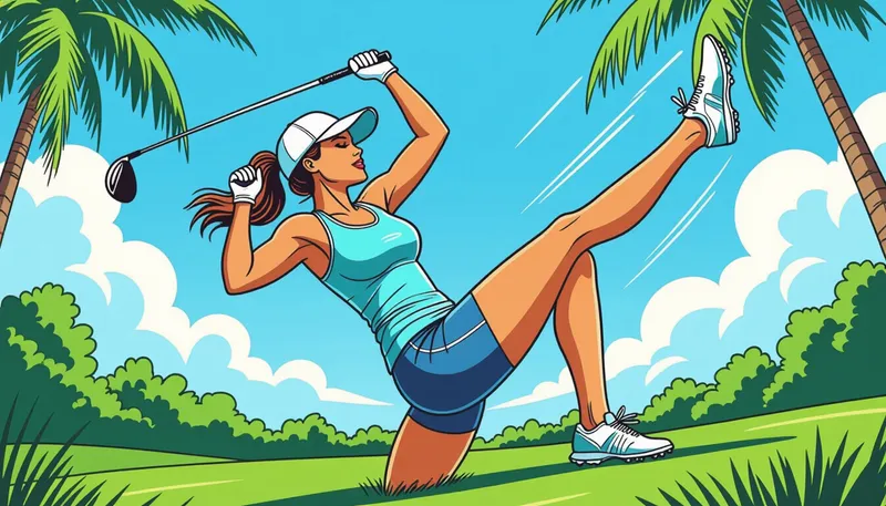 出産後のゴルフ復帰：時期とステップ - illustration for pregnancy golf balance tips