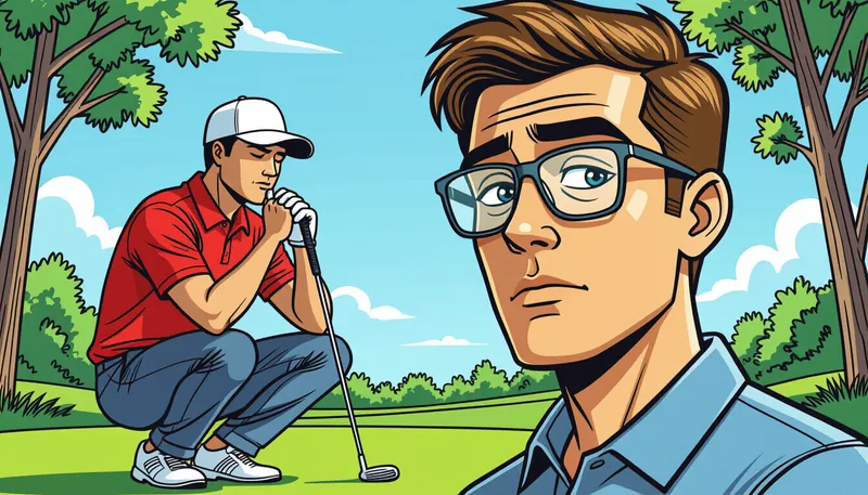 イメージトレーニングの実践方法 - illustration for pressure mental training golf