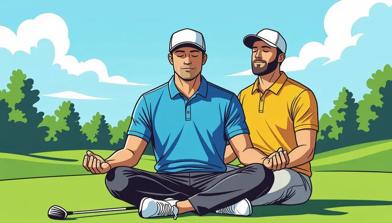 タイプ別のメンタル対策 - illustration for pressure mental training golf