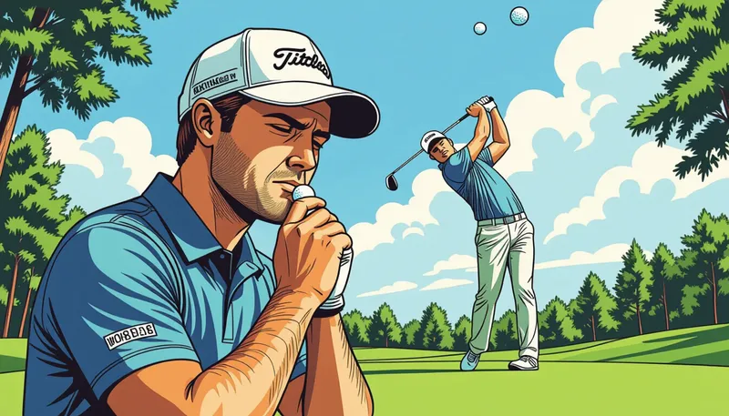 プレショットルーティンの確立方法 - illustration for pro golfer mental techniques