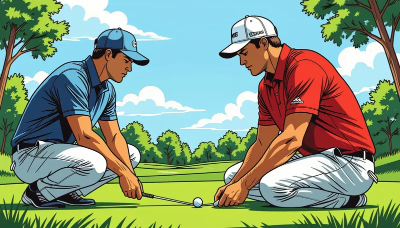 メンタルが乱れる原因と対処法 - illustration for pro golfer mental techniques