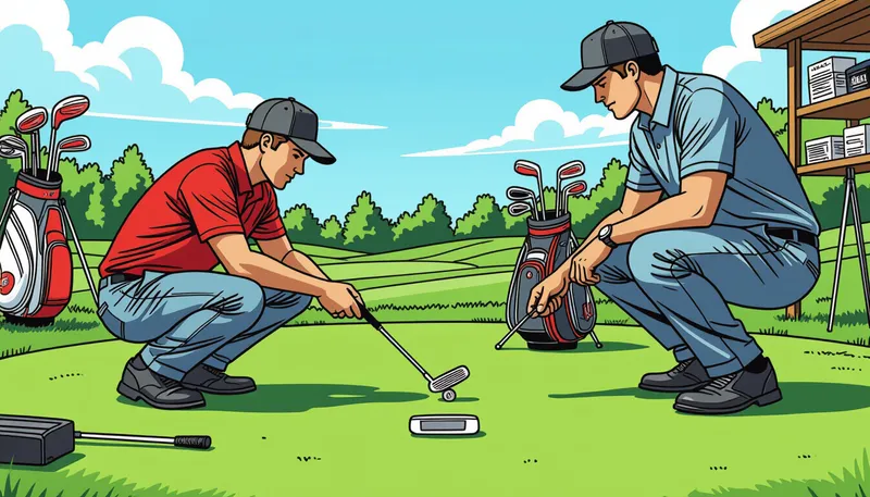 プロフェッショナルによるフィッティングのプロセス - illustration for putter fitting importance