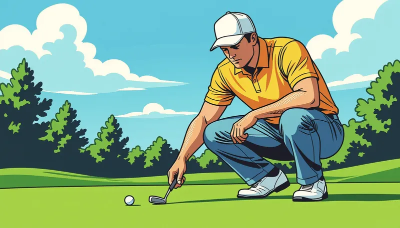 ルーティンの確立で集中力を高める - illustration for putting mental game improvement