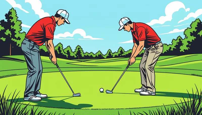 レベル別推奨練習プログラム - illustration for putting practice drills collection