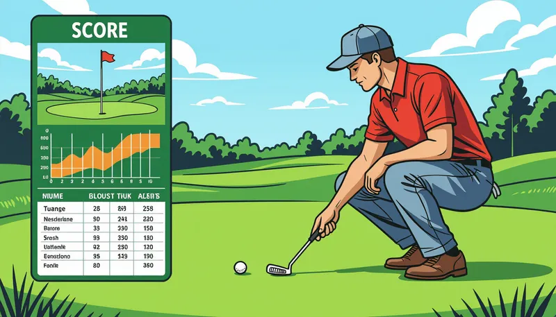 パット数を増やす5つの主要原因 - illustration for putting stats analysis reduction