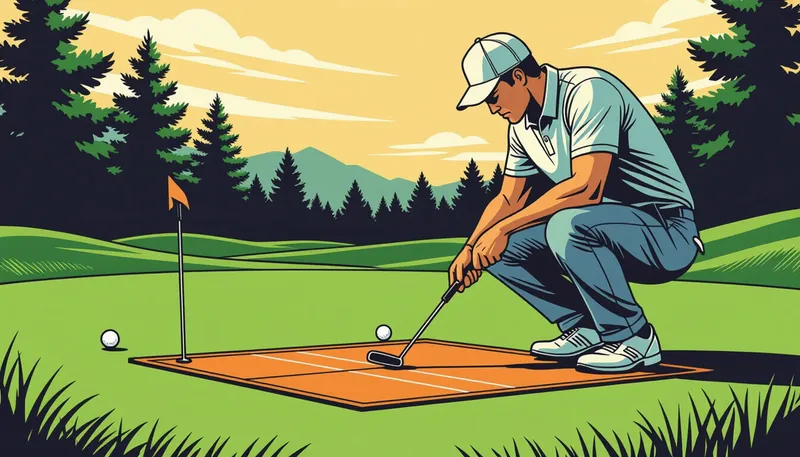 パター練習器具の主な種類と特徴 - illustration for putting training aids usage