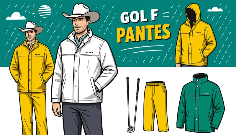 悪天候時の準備とメンテナンス - illustration for rain gear bad weather golf equipment