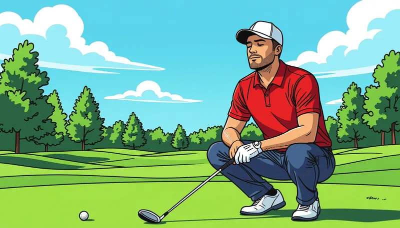 筋弛緩法（プログレッシブ・マッスル・リラクゼーション） - illustration for relaxation techniques golf tension