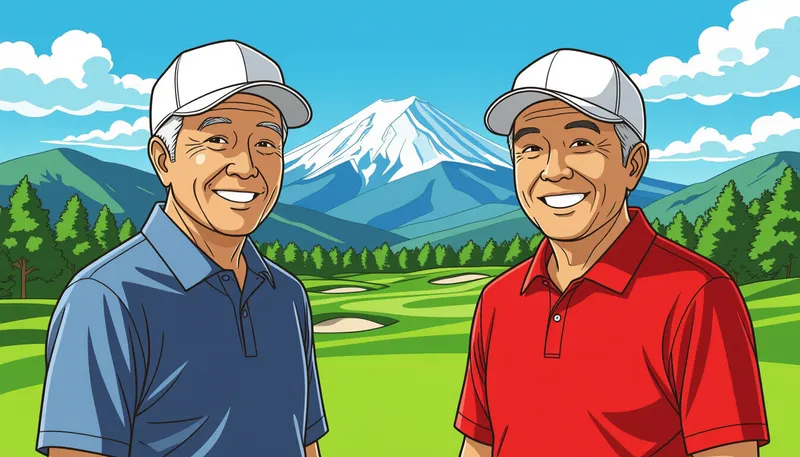 社交とコミュニティ作り - illustration for retirement golf life planning