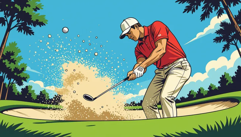 状況別のバンカーショット戦略 - illustration for sand save percentage improvement