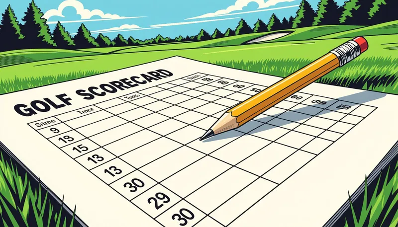 上達のためのスコアカード活用法 - illustration for scorecard writing using tips