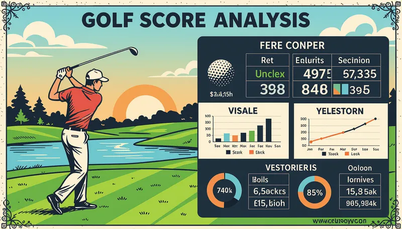 データに基づく改善のPDCAサイクル - illustration for scoring statistics analysis improvement
