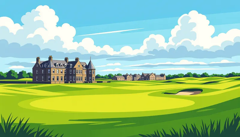 必ず訪れたい名門コース - illustration for scotland golf pilgrimage trip