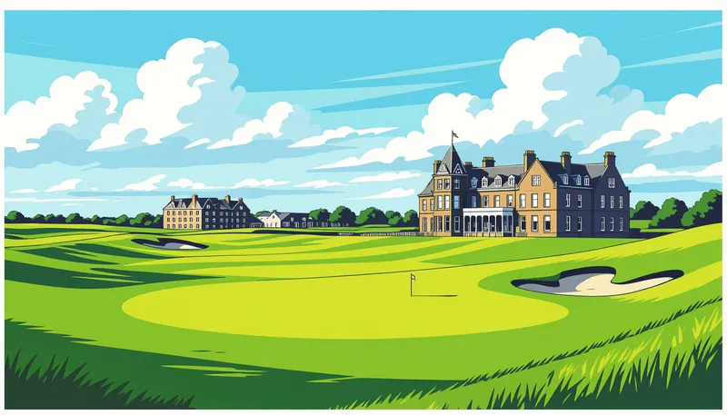 予約方法と計画の立て方 - illustration for scotland golf pilgrimage trip