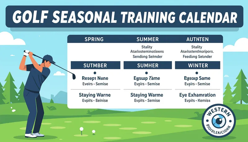 効率的な練習時間の確保と活用 - illustration for seasonal improvement plan golf