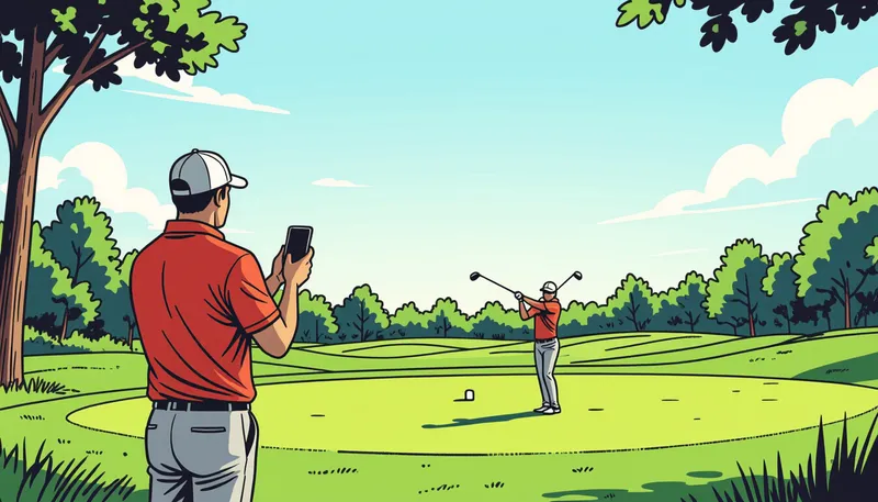 独学で上達するための4つの基本ステップ - illustration for self taught golf improvement