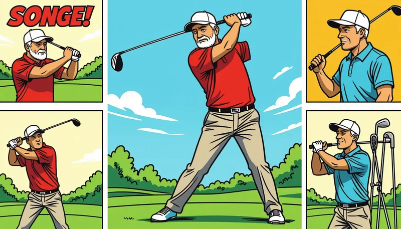 シニアゴルファー向けトレーニングプログラム - illustration for senior body changes golf adaptation