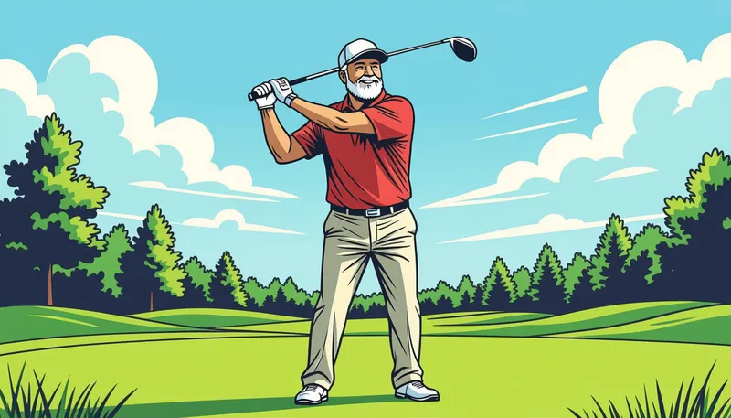 シニアゴルフの健康効果とメリット - illustration for senior golf beginners guide