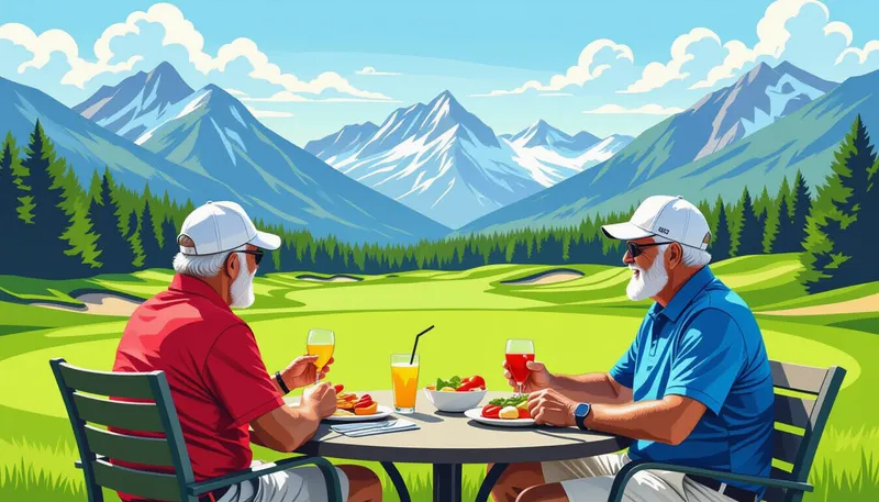 移動手段と宿泊プランの選び方 - illustration for senior golf trip planning tips