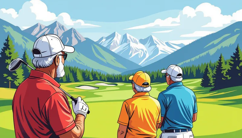 健康管理と体力面での配慮 - illustration for senior golf trip planning tips