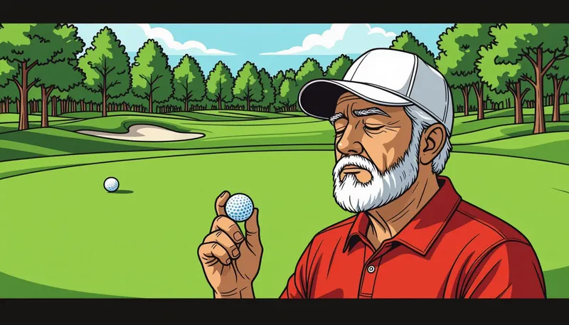 プレッシャーに強くなるための呼吸法 - illustration for senior golfer mental game tips