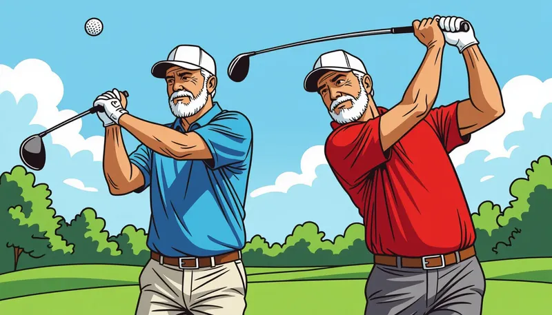 体の回転を最適化する方法 - illustration for senior swing modification tips