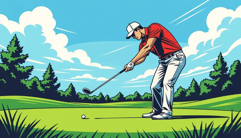 実践的な練習ドリル - illustration for short iron accuracy pin seeking